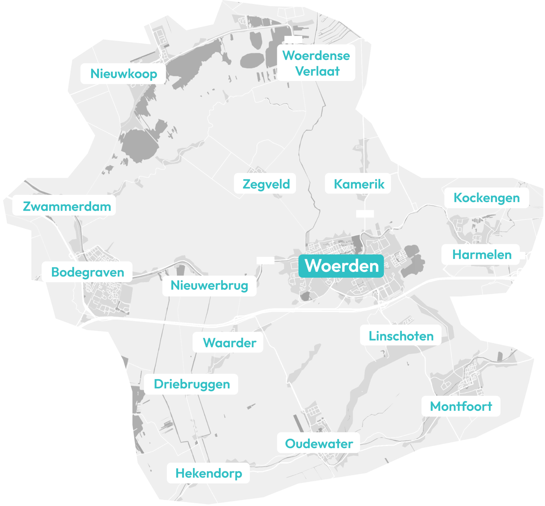 Werkgebied rond Woerden